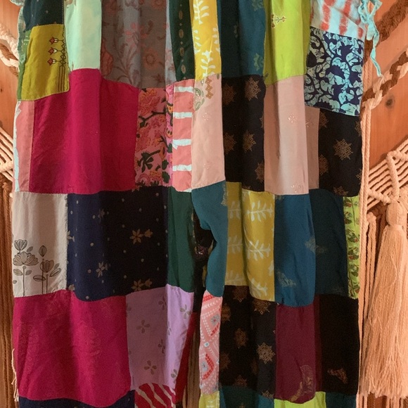 Paths Of The Spirit Bohemian Gypsy Patchwork Parachute Pants Size L/XL - Picture 8 of 14